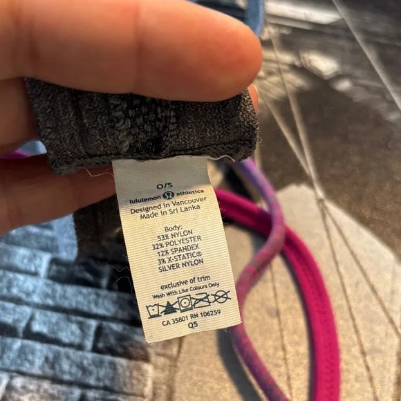 lululemon athletica Charcoal and Magenta Headbands - Picture 3 of 3